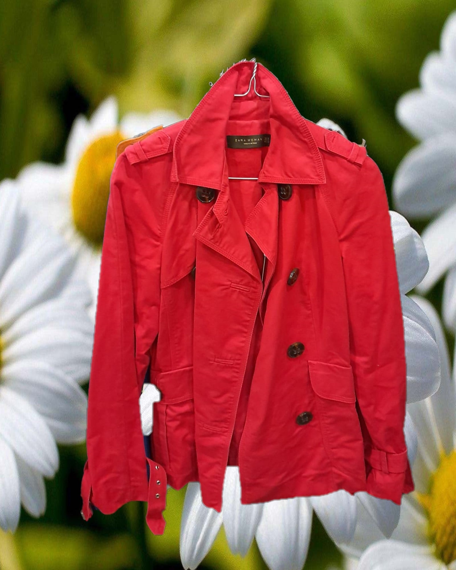 GABARDINA MUJER ROJA