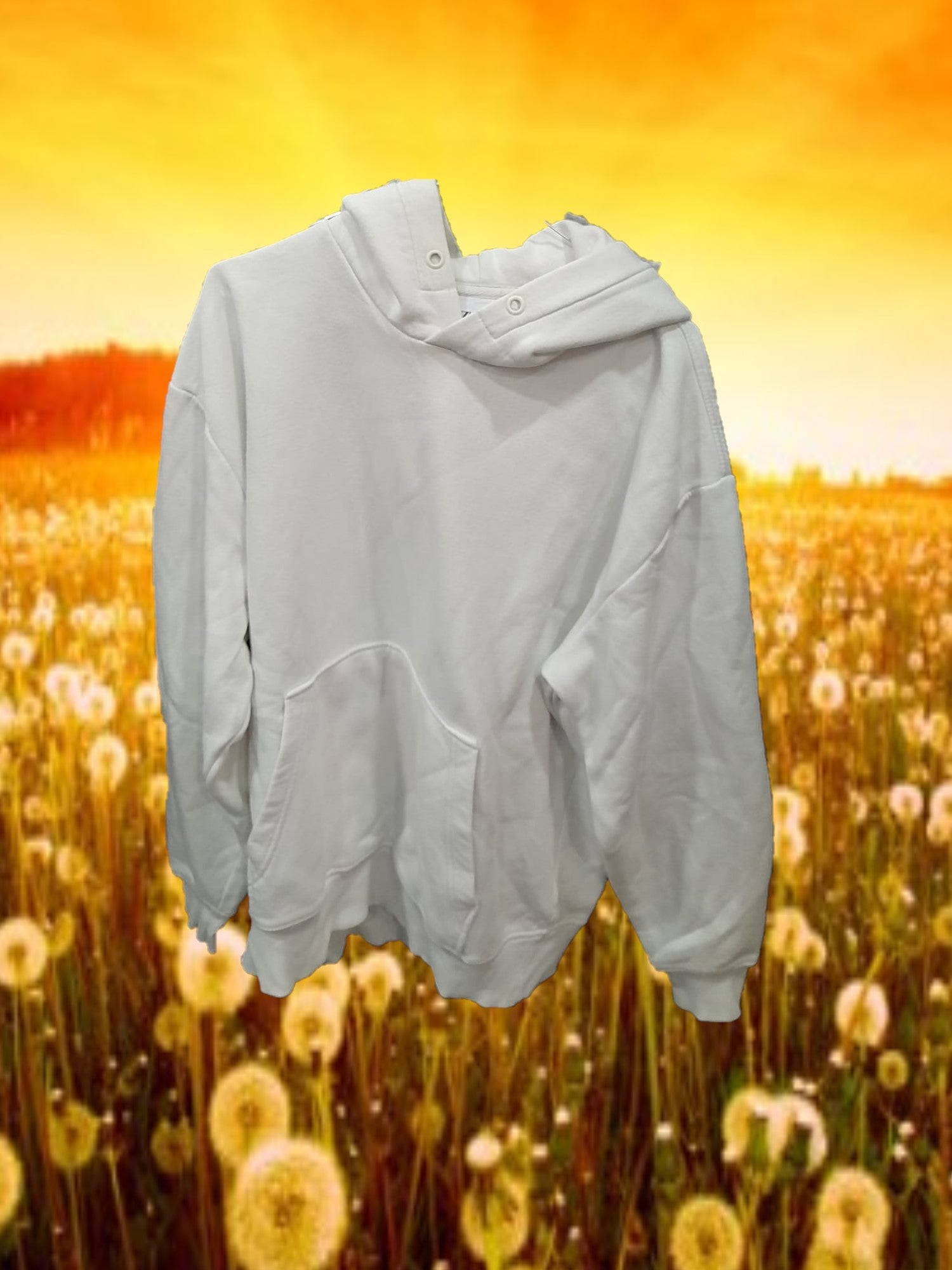 SUDADERA BLANCO CON CAPUCHA