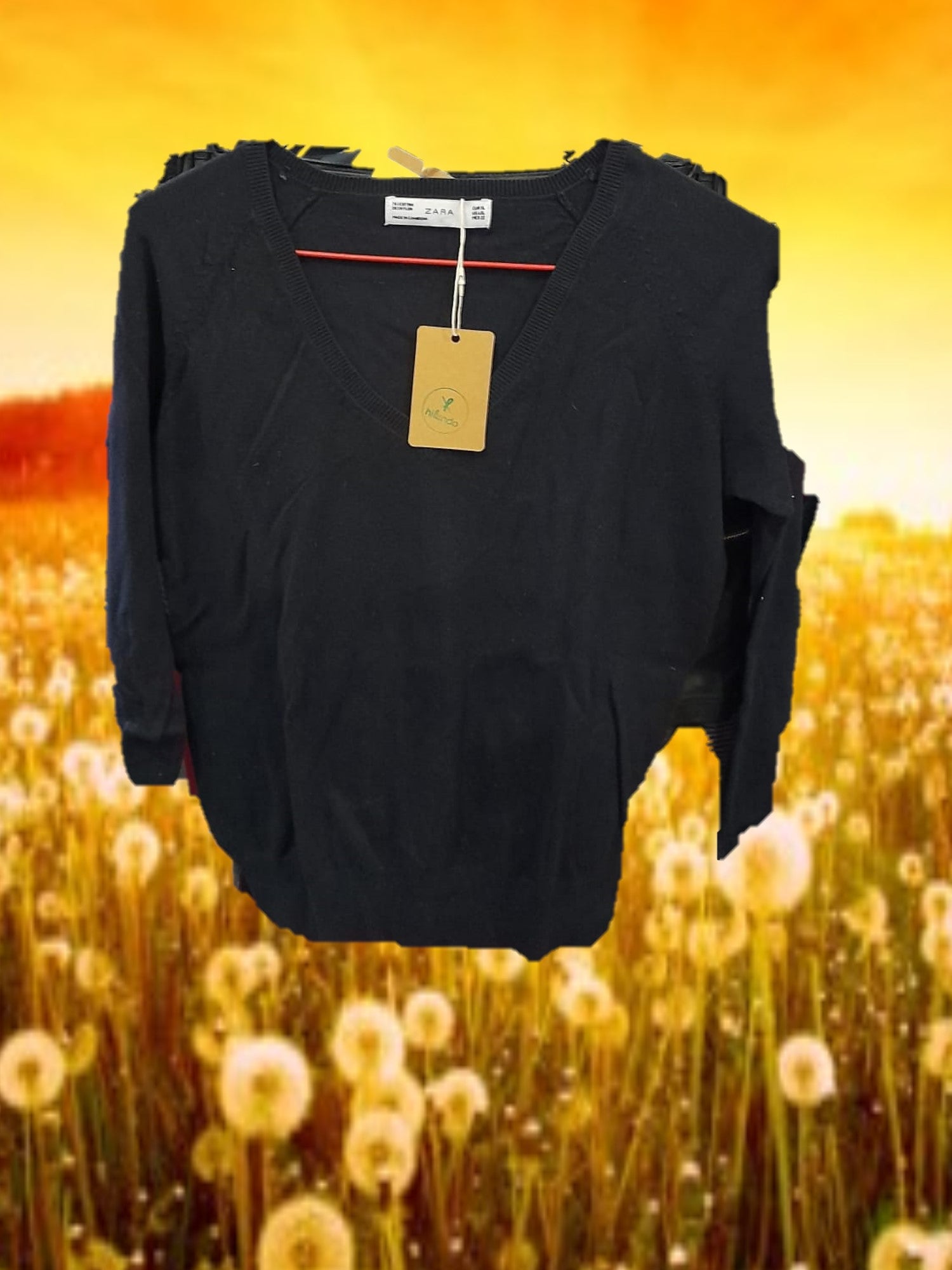JERSEY MUJER AZUL MARINO DE PICO