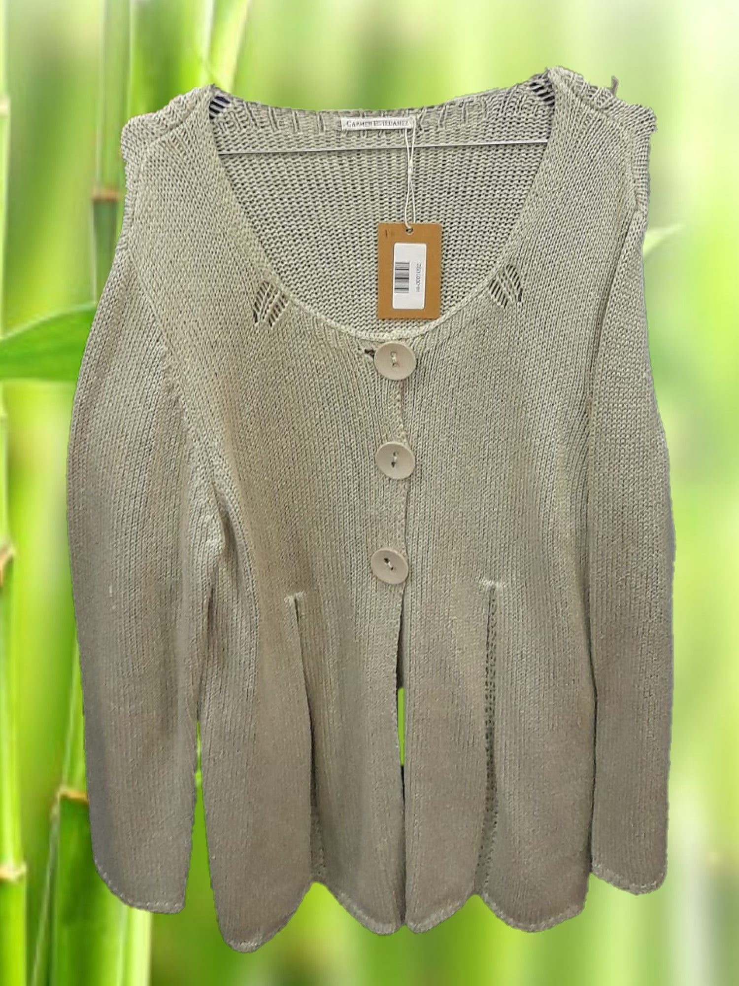 VESTIDO PUNTO BEIGE