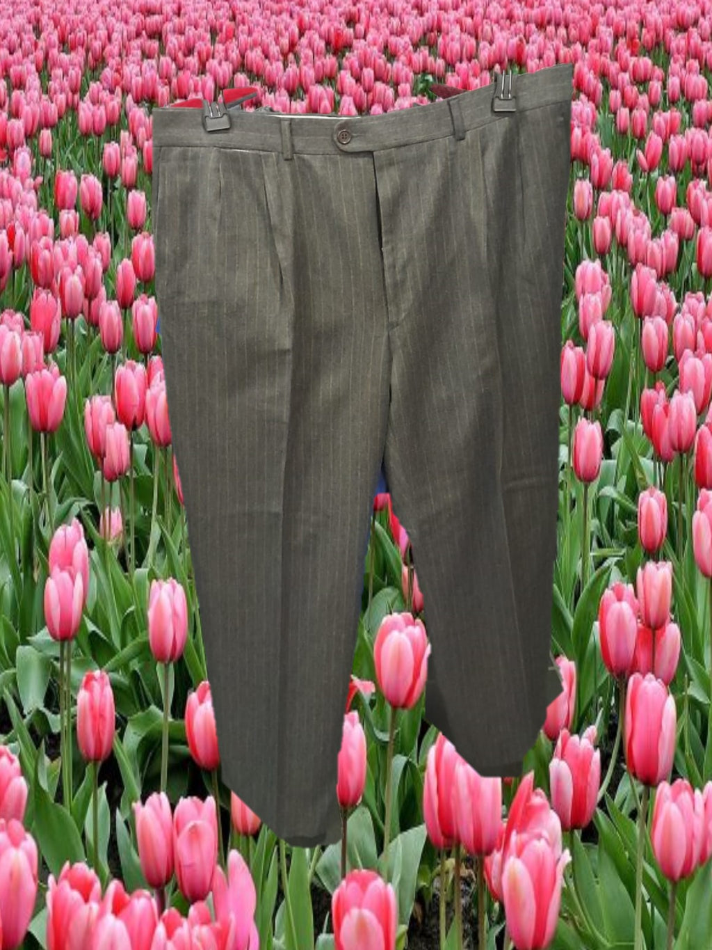TRAJE HOMBRE ( CHAQUETA Y PANTALÓN )  GRIS CON RAYA DIPLOMÁTICA DE VESTIR