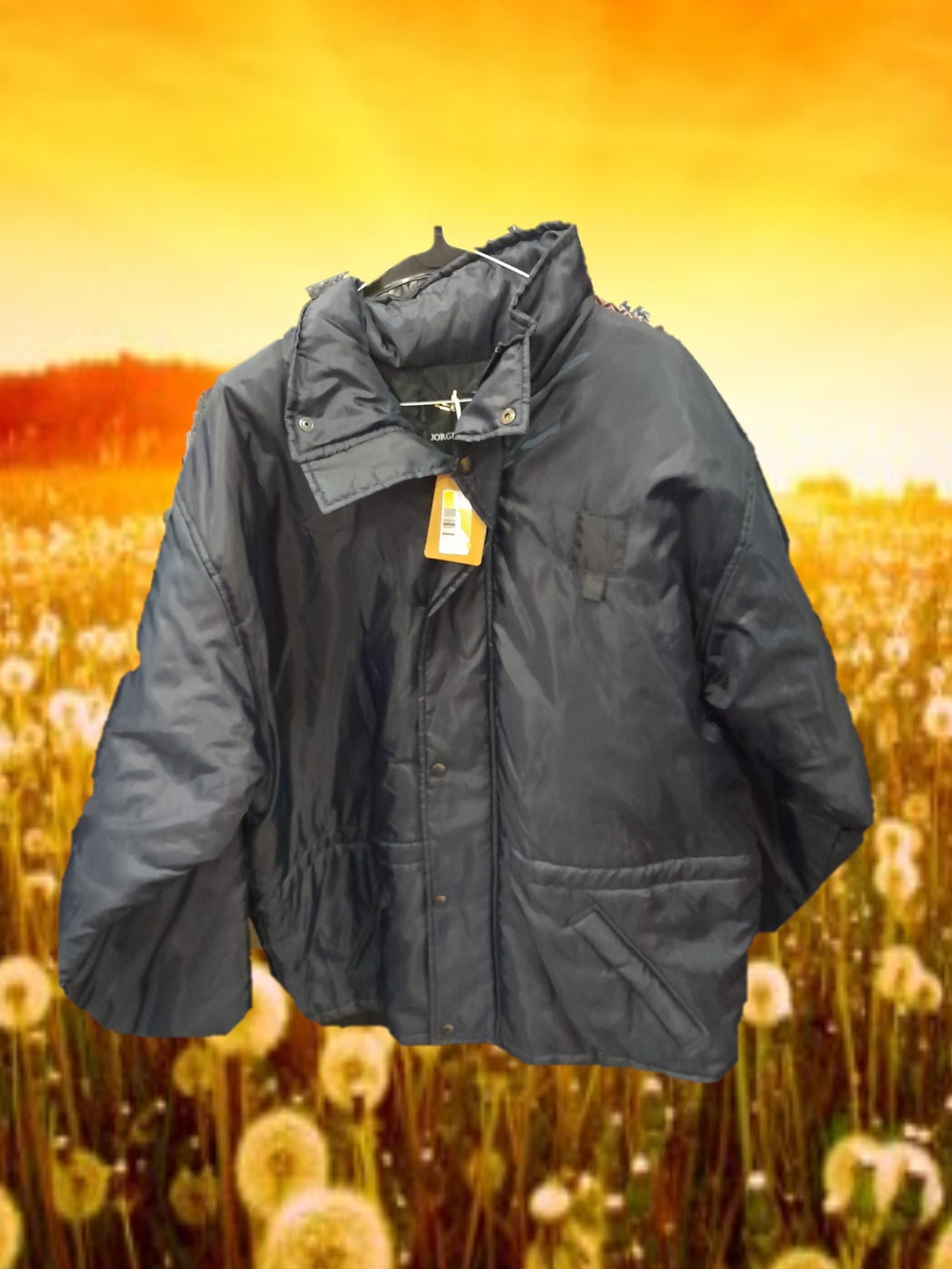 ABRIGO AZUL MARINO IMPERMEABLE