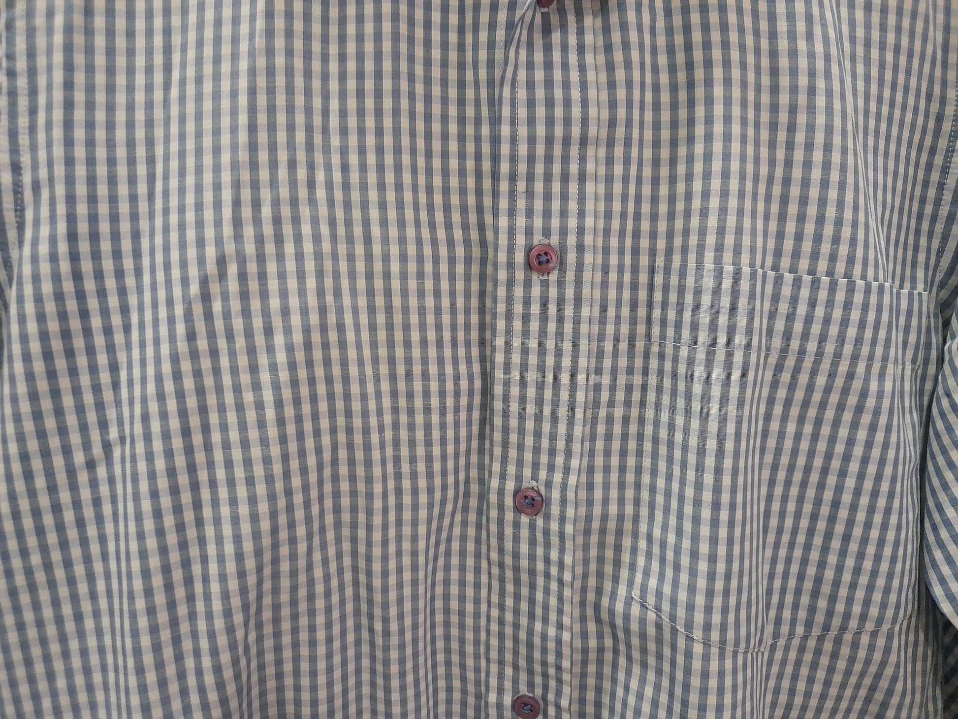 CAMISA HOMBRE MANGA LARGA CON CUADROS AZULES