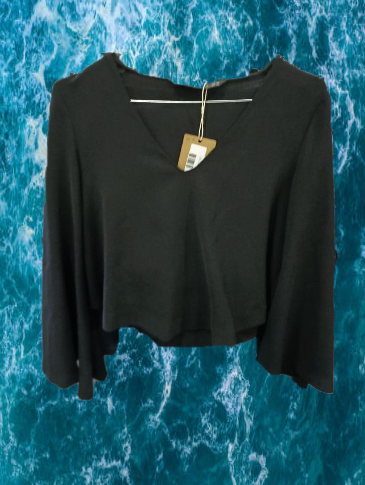 BLUSA  NEGRA DE VESTIR