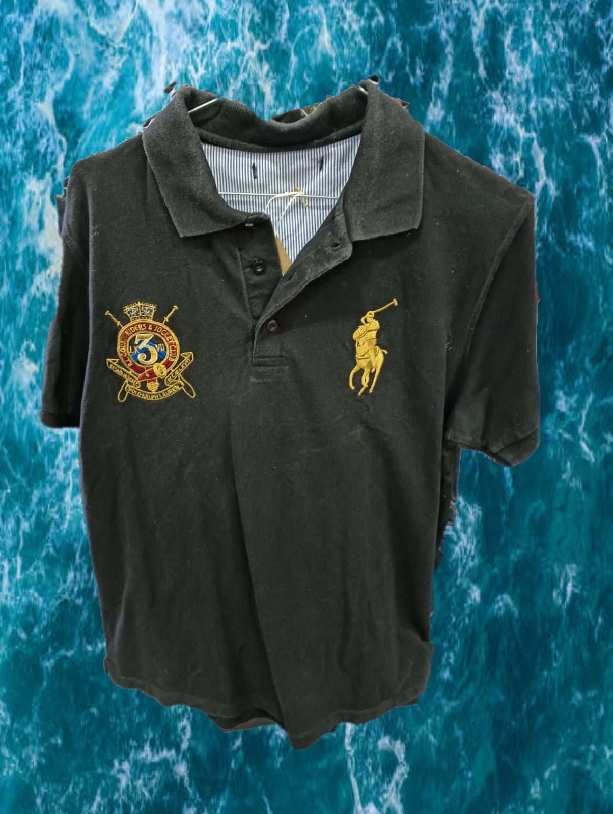 POLO HOMBRE MANGA CORTA NEGRO RALPH LAUREN
