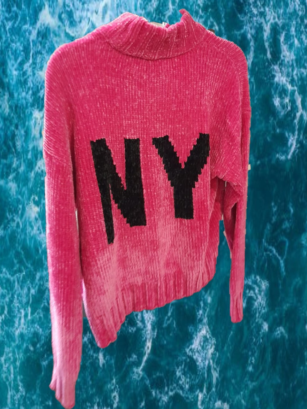 JERSEY ROSA CON SERIGRAFÍA DKNY