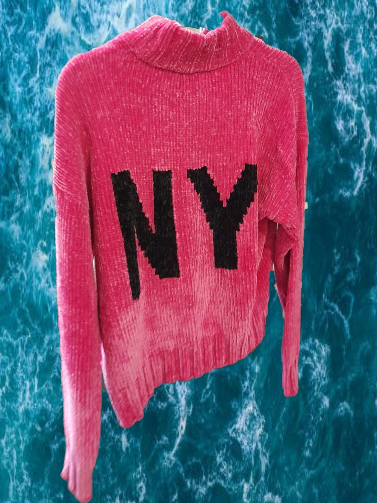 JERSEY ROSA CON SERIGRAFÍA DKNY