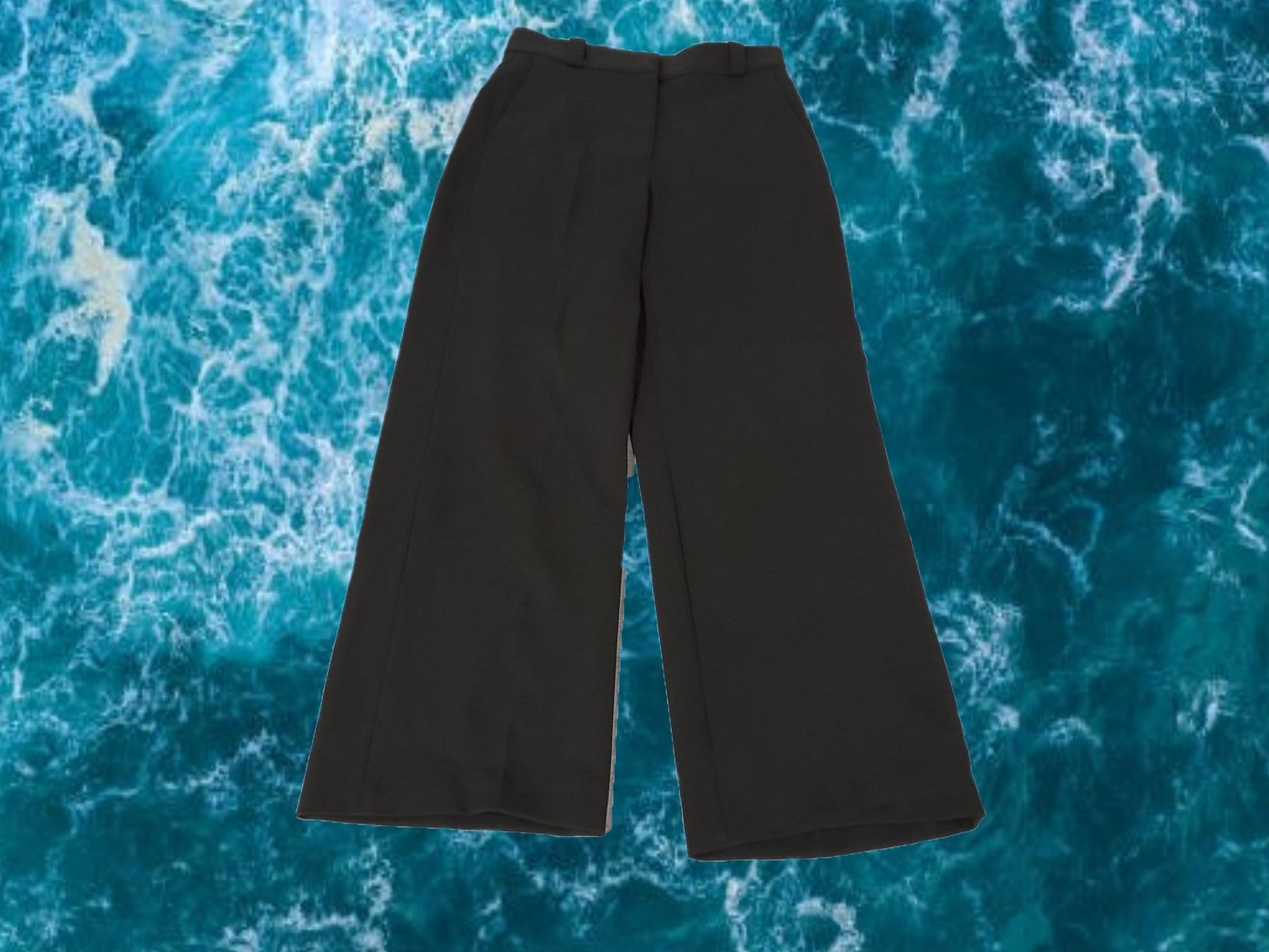 PANTALÓN DE VESTIR MARRÓN ANCHO SEÑORA