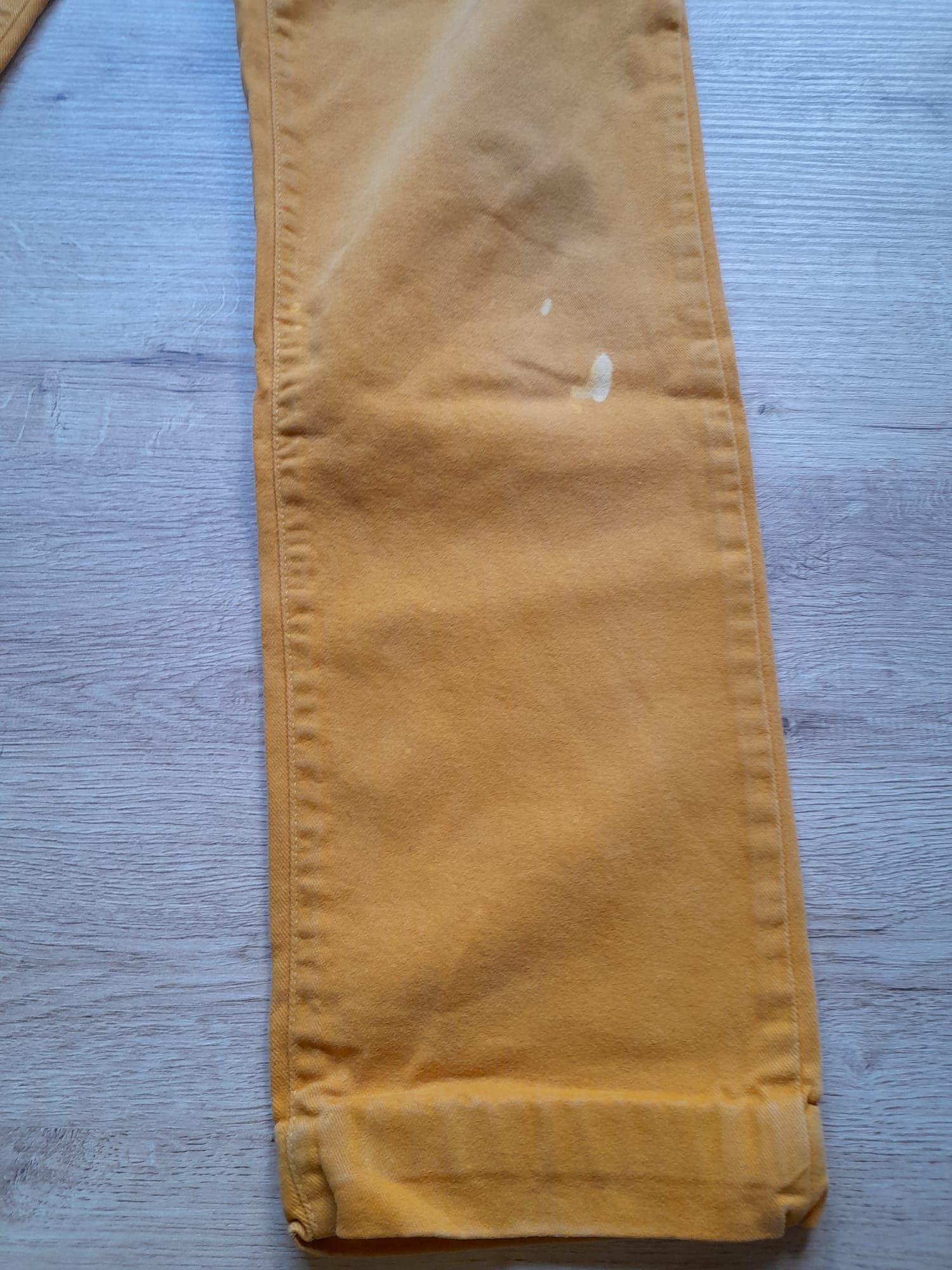 PANTALÓN VAQUERO MOSTAZA SEÑORA