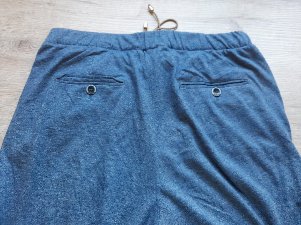 PANTALÓN AZUL JASPEADO TIPO CHANDAL UNISEX