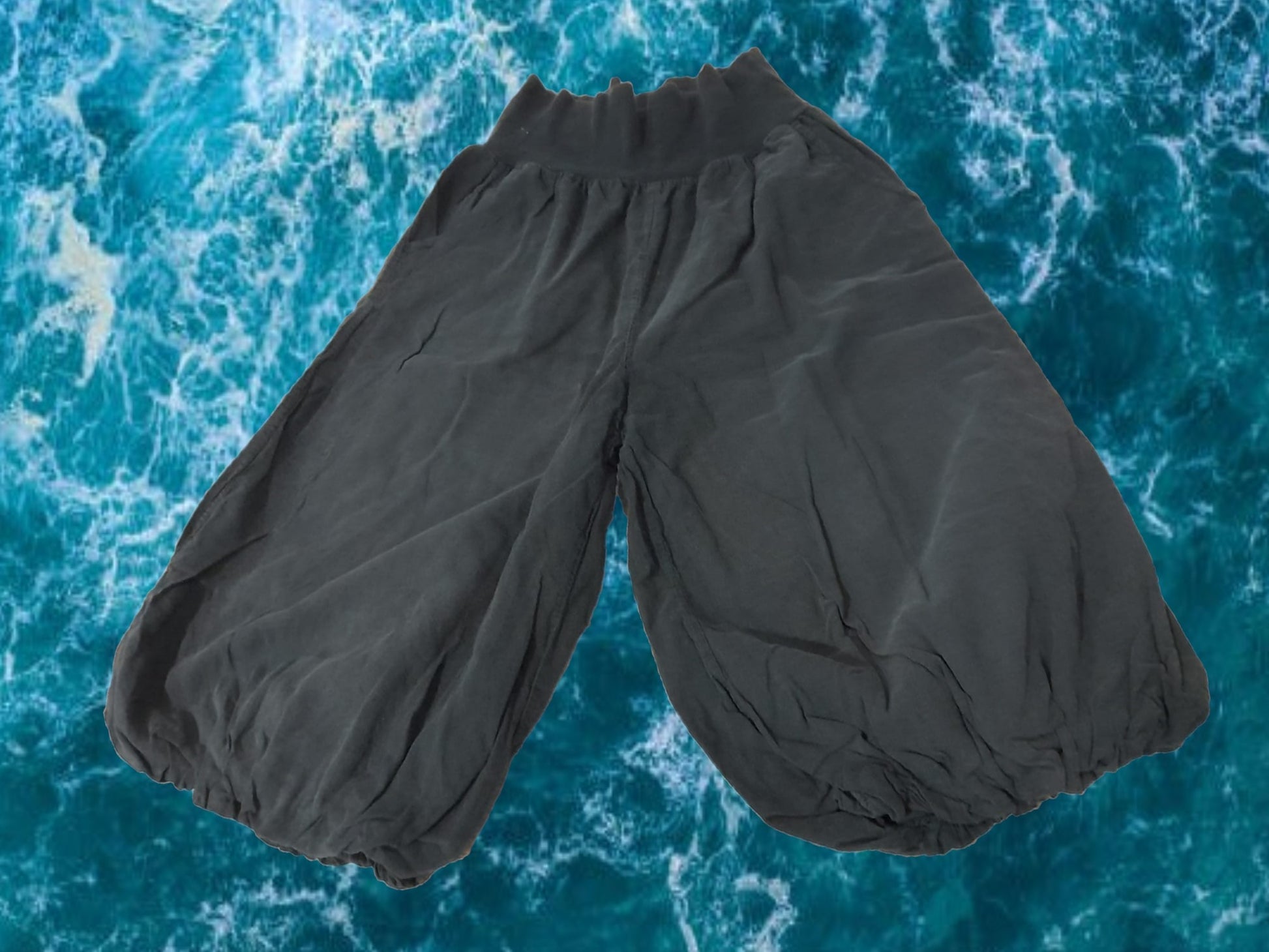 BERMUDA GRIS BOMBACHA 100% ALGODÓN