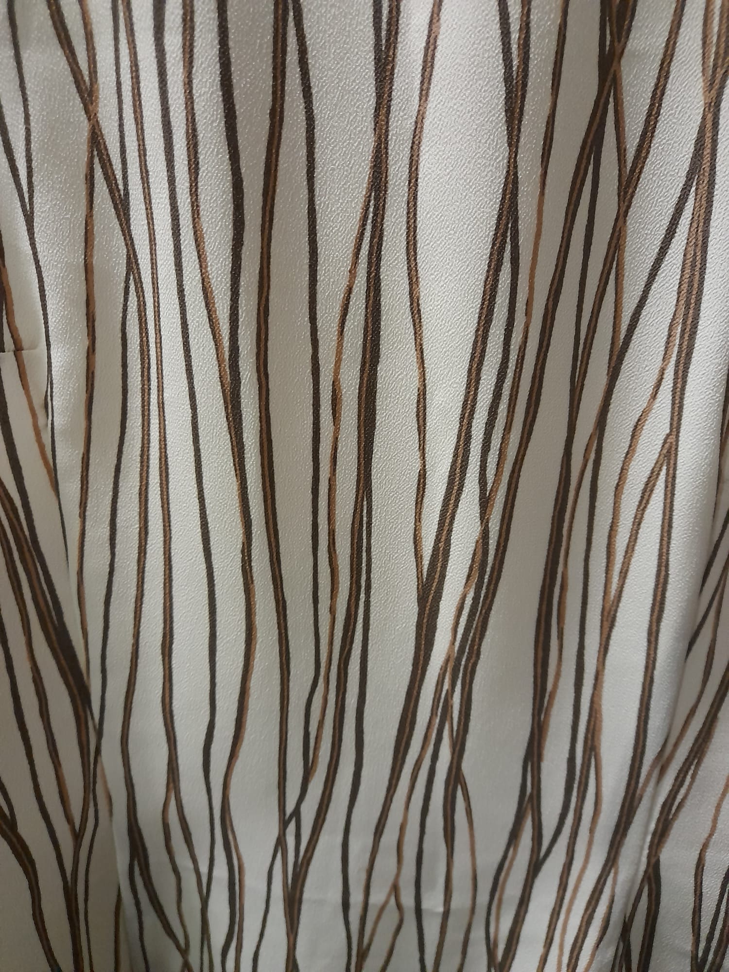 VESTIDO BEIGE CORTO CON RAYAS CON TIRANTES