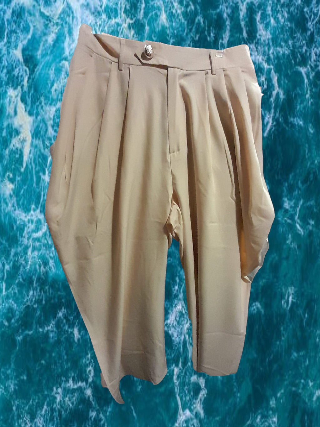 PANTALÓN BEIGE  SEÑORA ANCHO DE VESTIR
