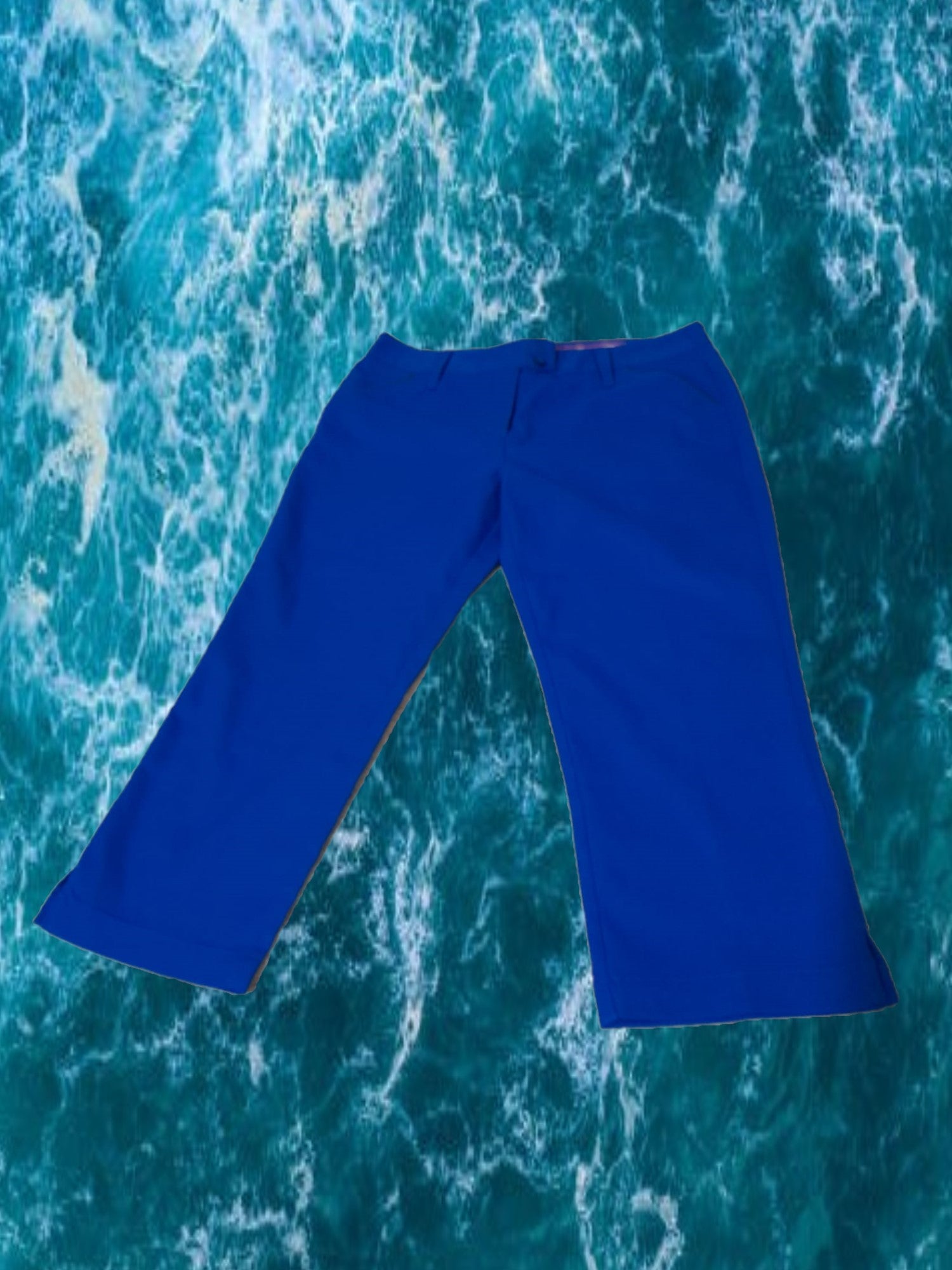 PANTALÓN AZUL PIRATA SEÑORA DE VESTIR