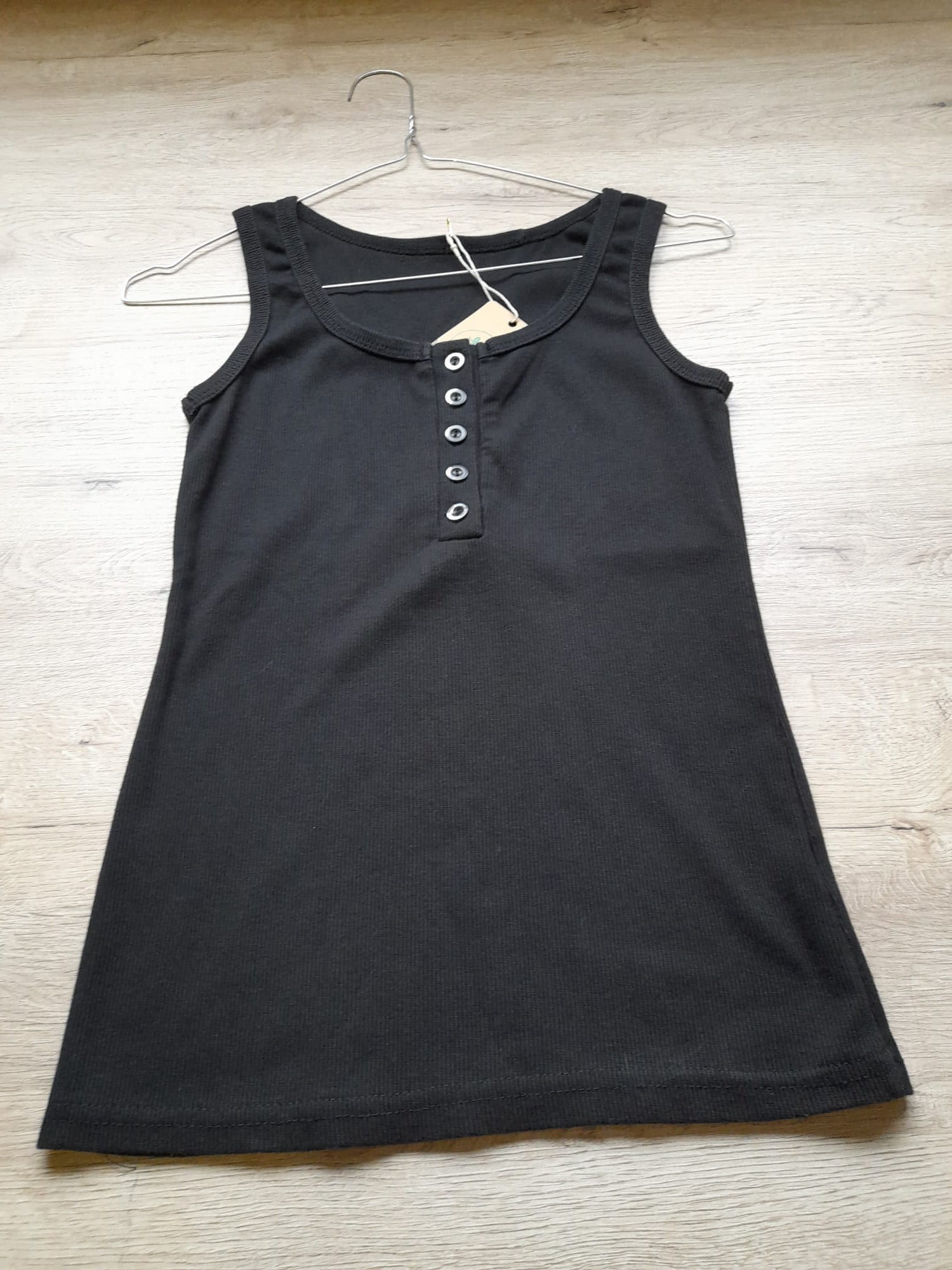 CAMISETA TIRANTES DE CANALÉ NEGRA