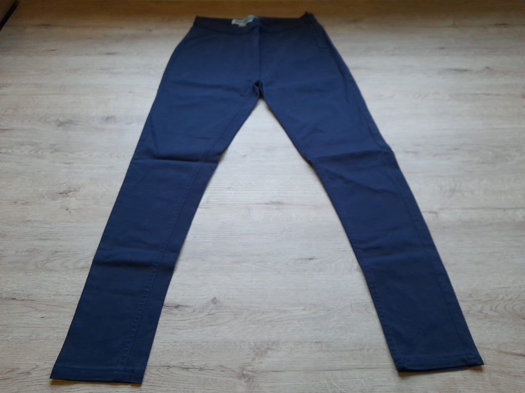 PANTALÓN ELÁSTICO AZUL MARINO CON CREMALLERA LATERAL