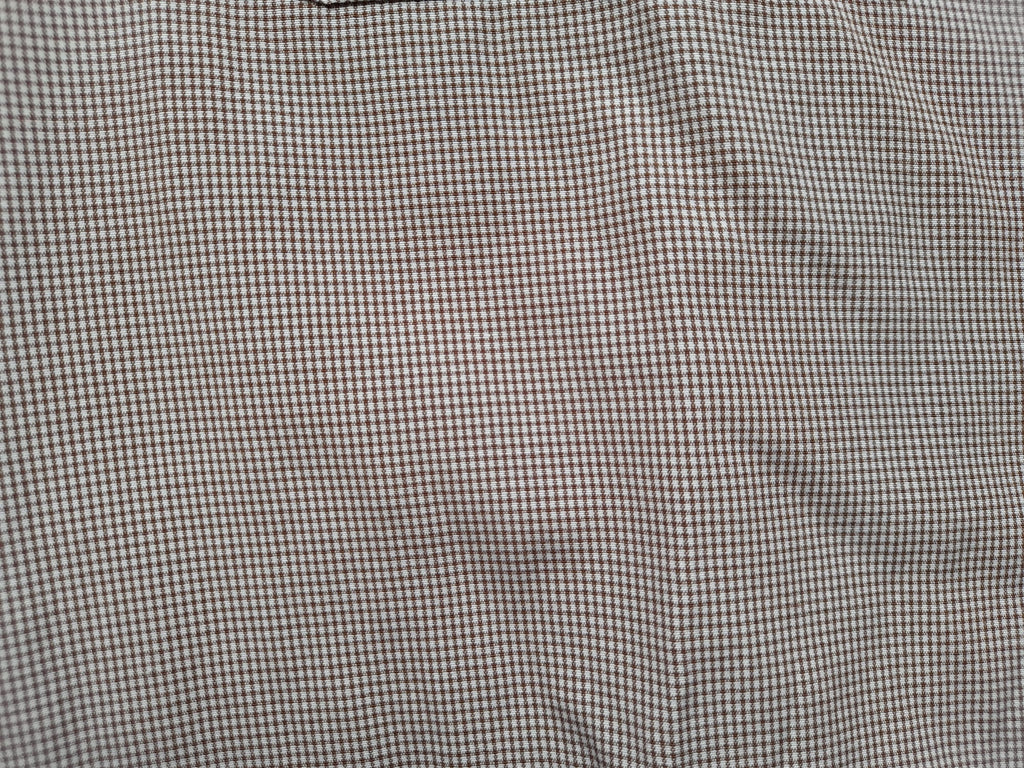 CAMISA M/L BLANCA CON CUADROS GRANATES