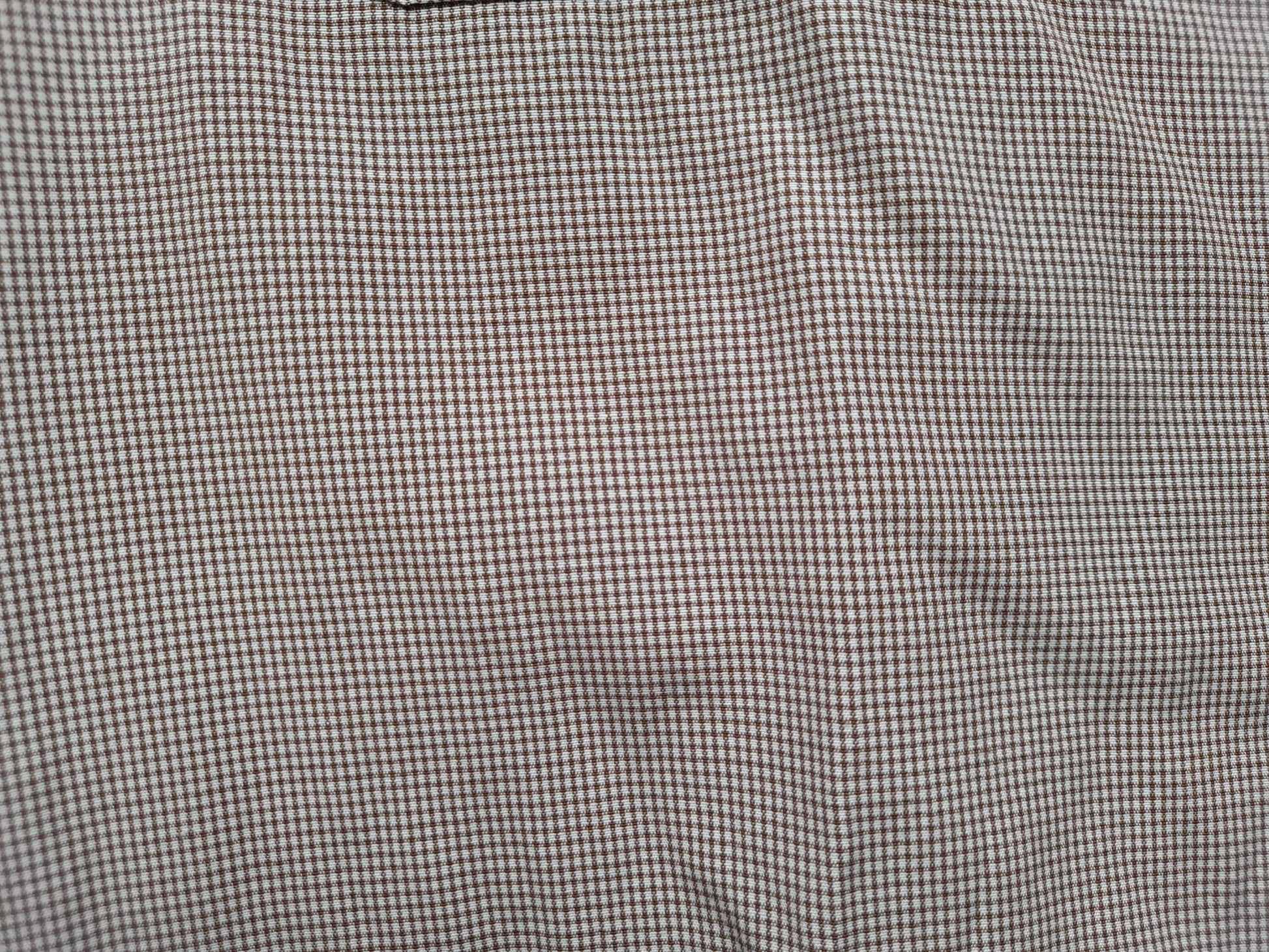 CAMISA M/L BLANCA CON CUADROS GRANATES