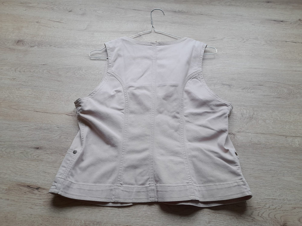 CHALECO VAQUERO BEIGE