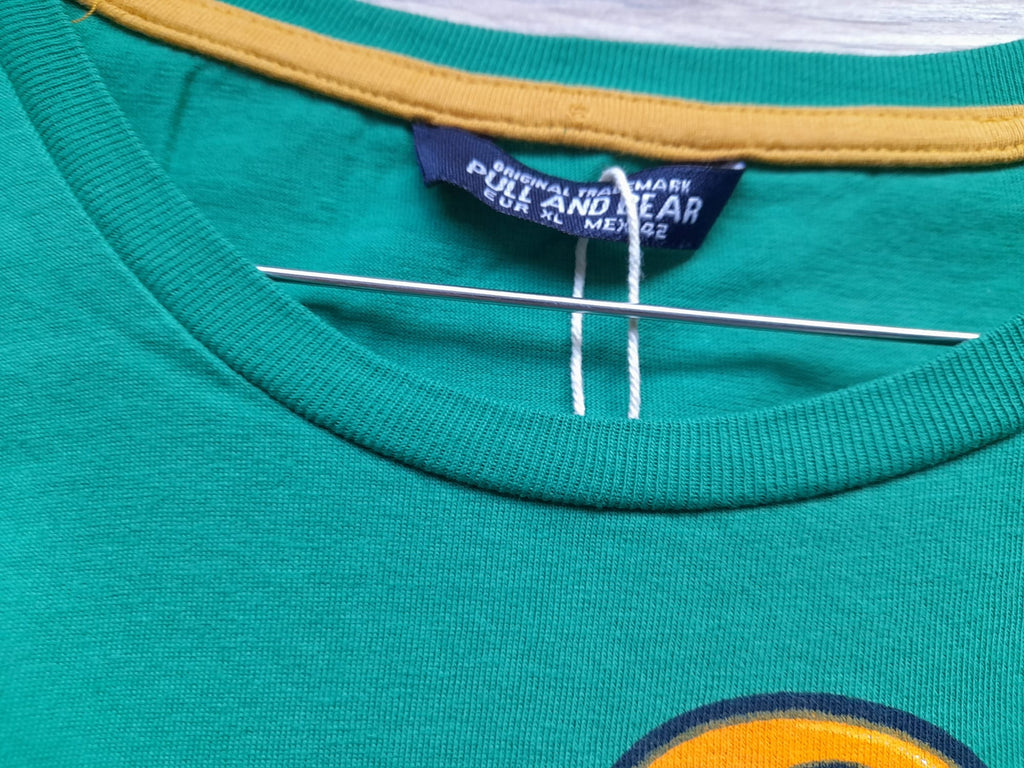 CAMISETA M/C VERDE CON LOGO
