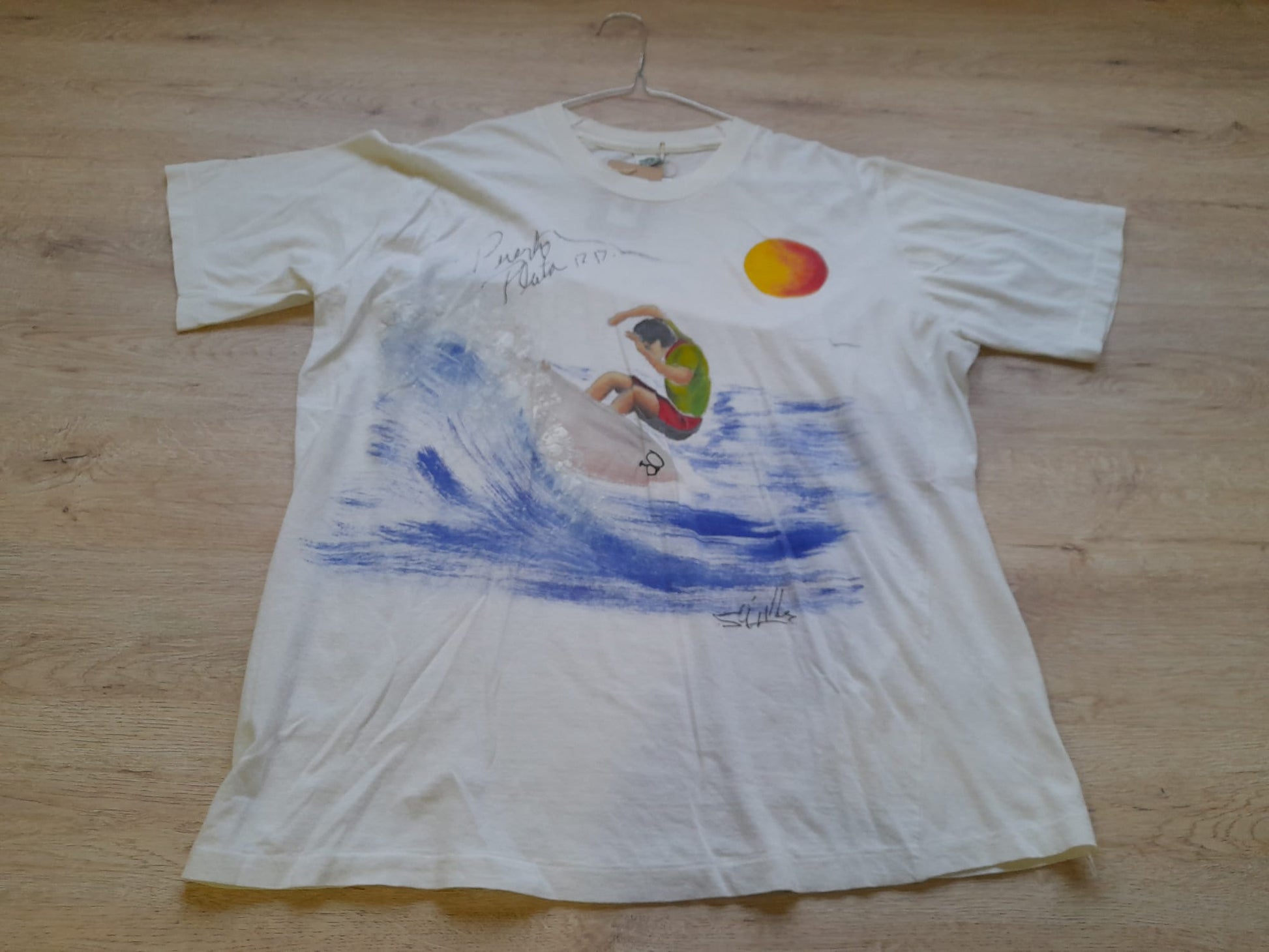 CAMISETA M/C BLANCA CON DIBUJO