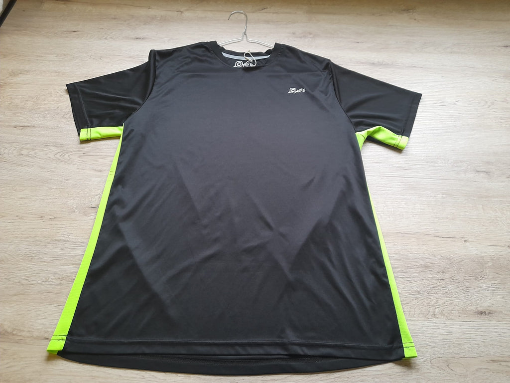 CAMISETA M/C NEGRA DEPORTE TRANSPIRABLE
