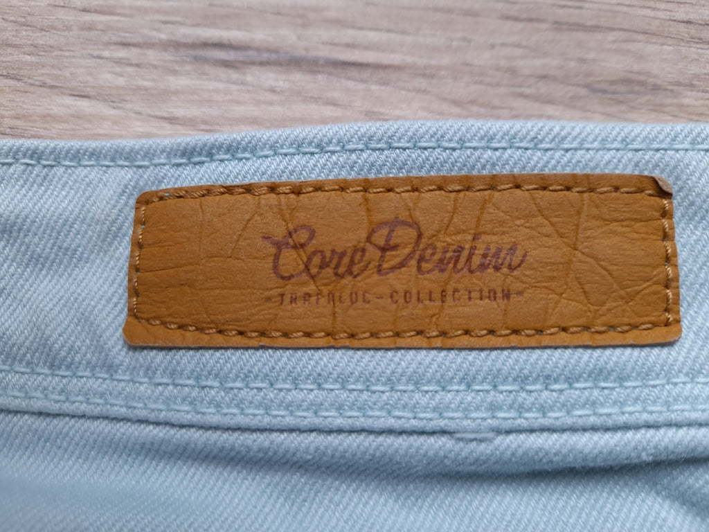 PANTALÓN TIPO VAQUERO AZUL CELESTE NIÑ@ELÁSTICO