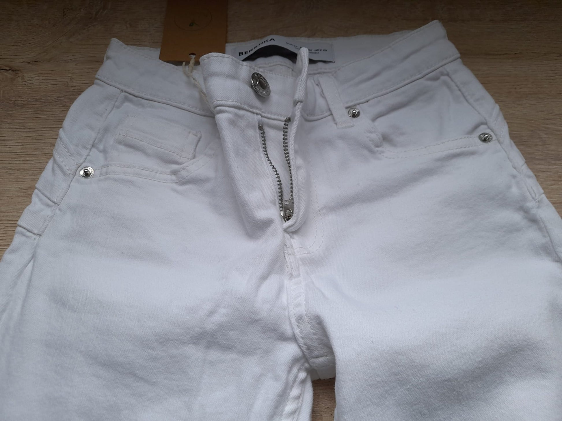 PANTALÓN VAQUERO BLANCO ELÁSTICO