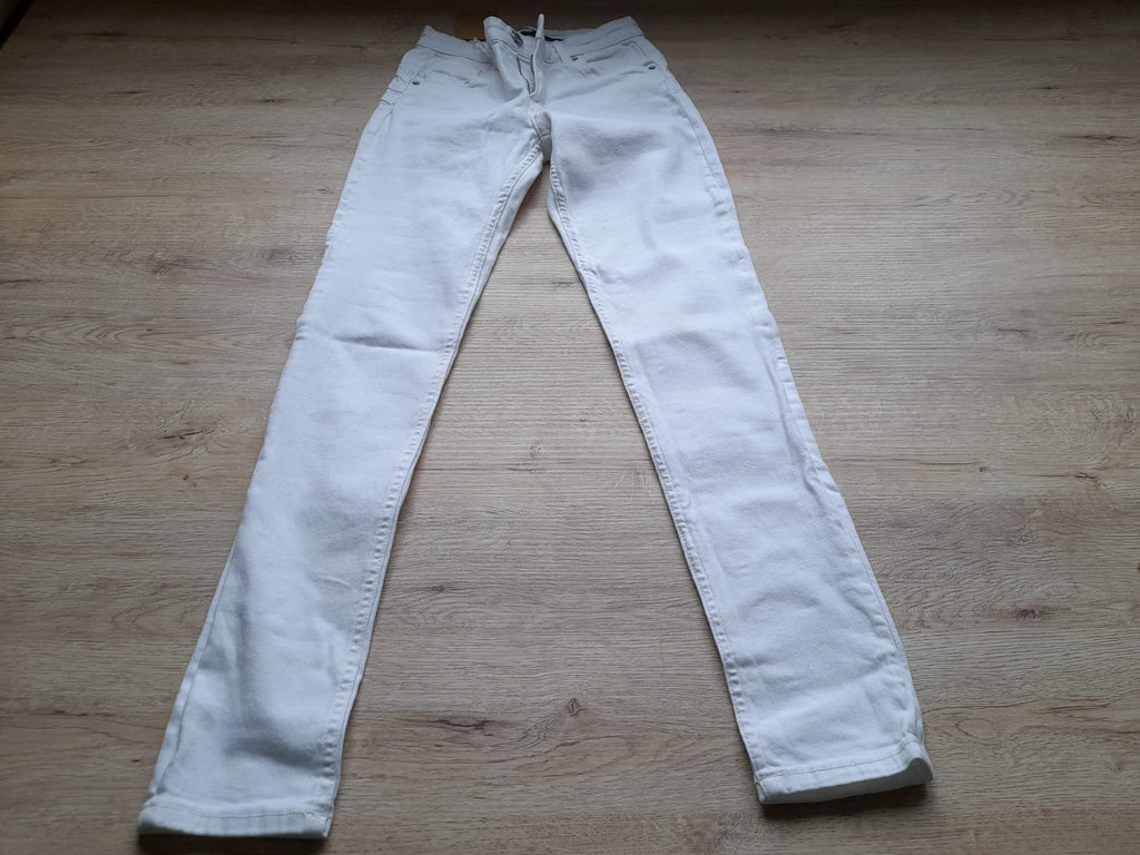 PANTALÓN VAQUERO BLANCO ELÁSTICO
