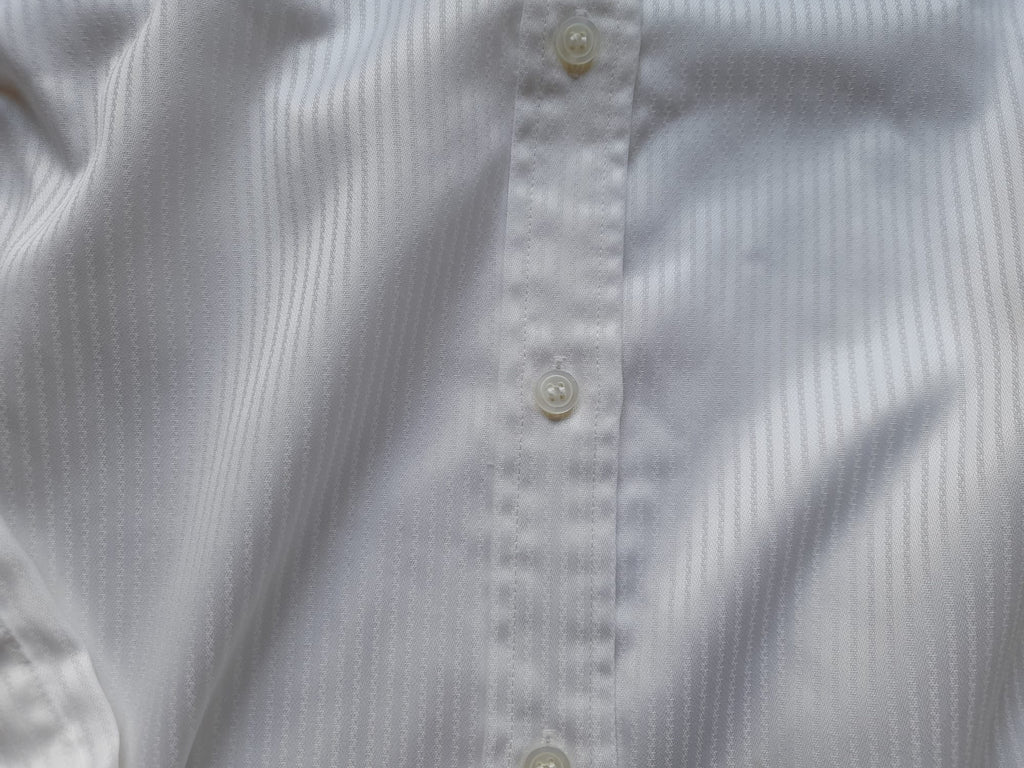 CAMISA BLANCA M/L MUJER CON RAYAS BLANCAS