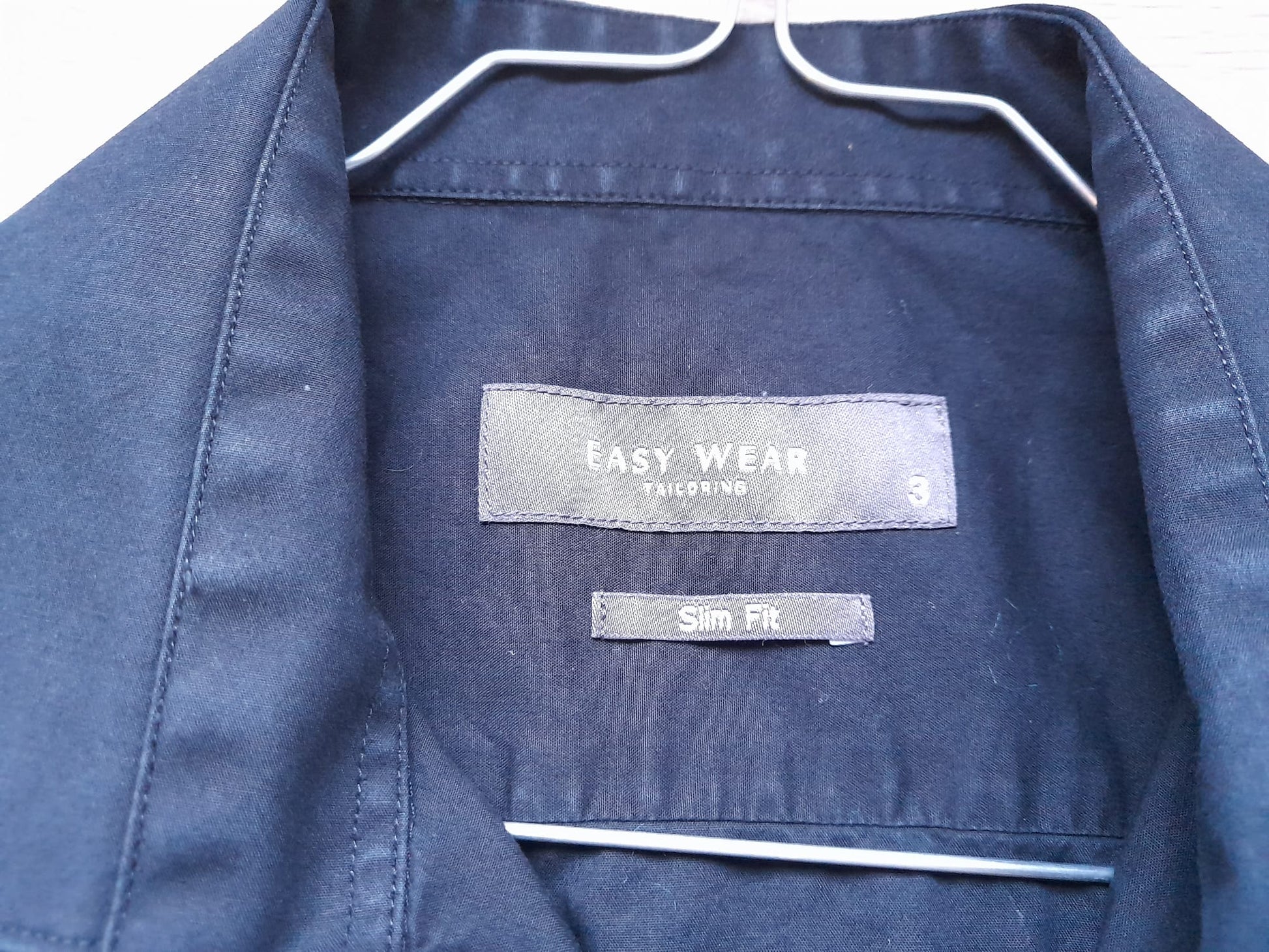 CAMISA M/L CABALLERO NEGRA "SLIM FIT"