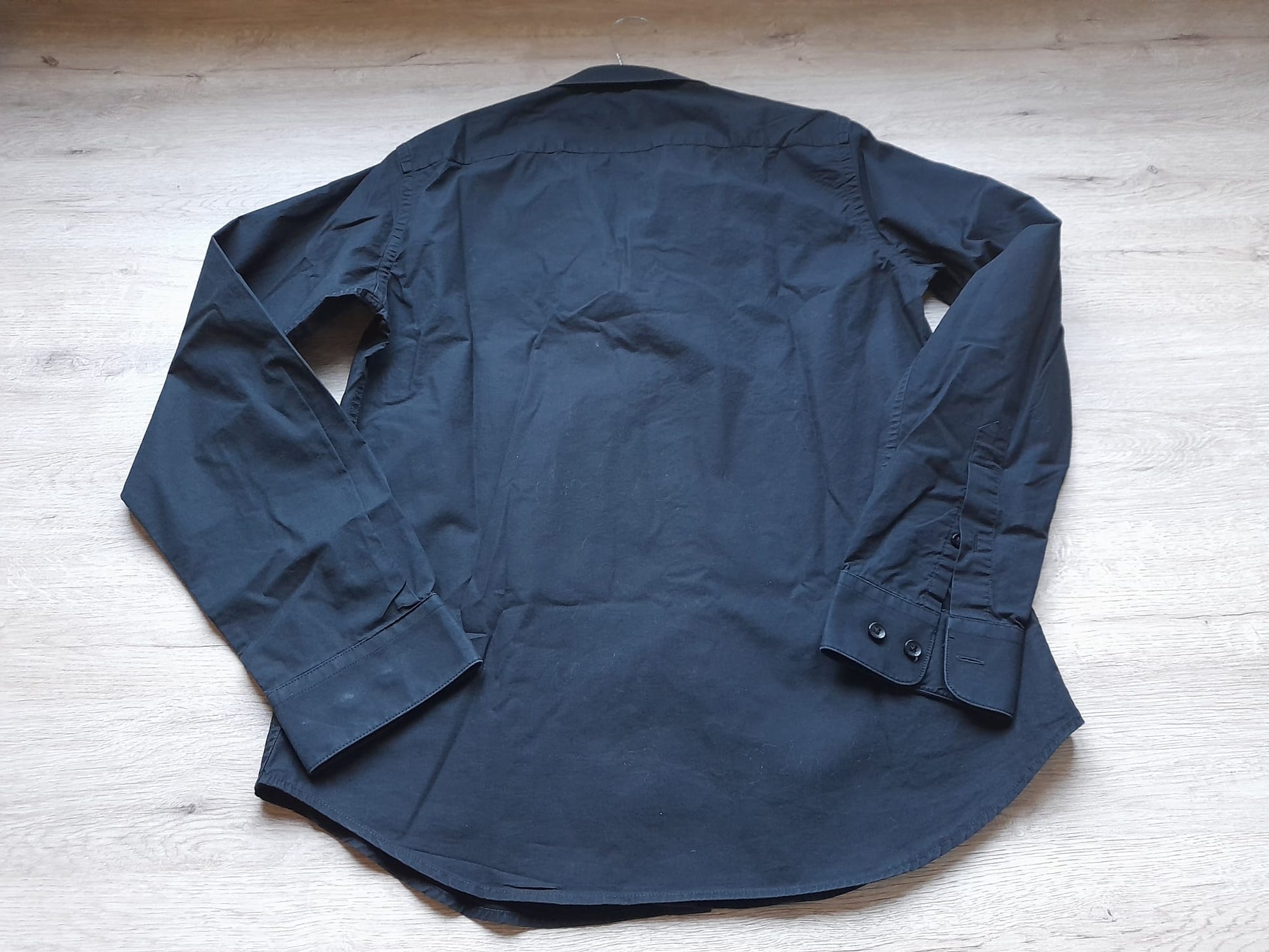 CAMISA M/L CABALLERO NEGRA "SLIM FIT"