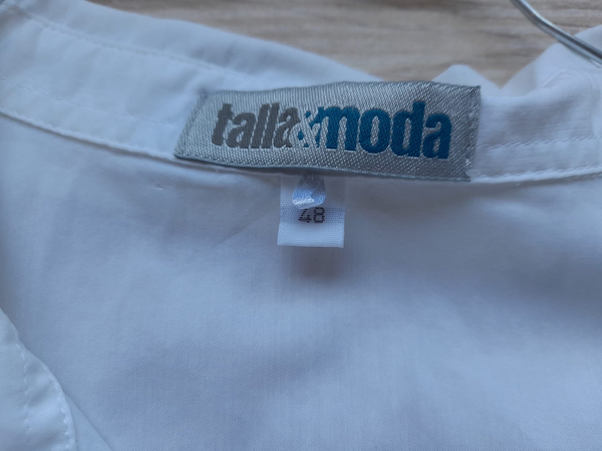 CAMISA M/C ENTALLADA MUJER BLANCA