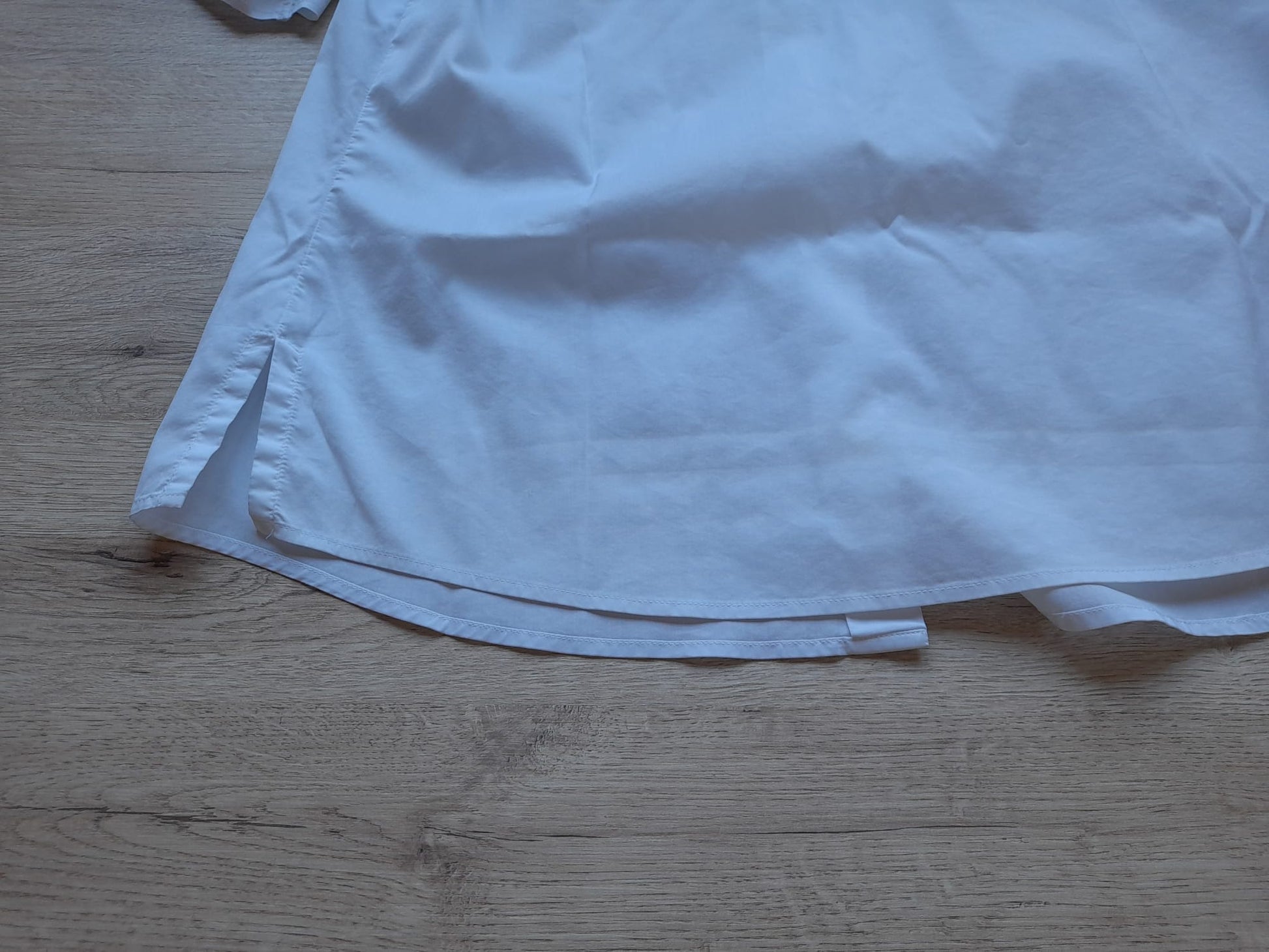 CAMISA M/C ENTALLADA MUJER BLANCA