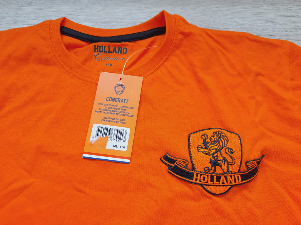 CAMISETA M/C NIÑ@ NARANJA SELECCIÓN HOLANDESA