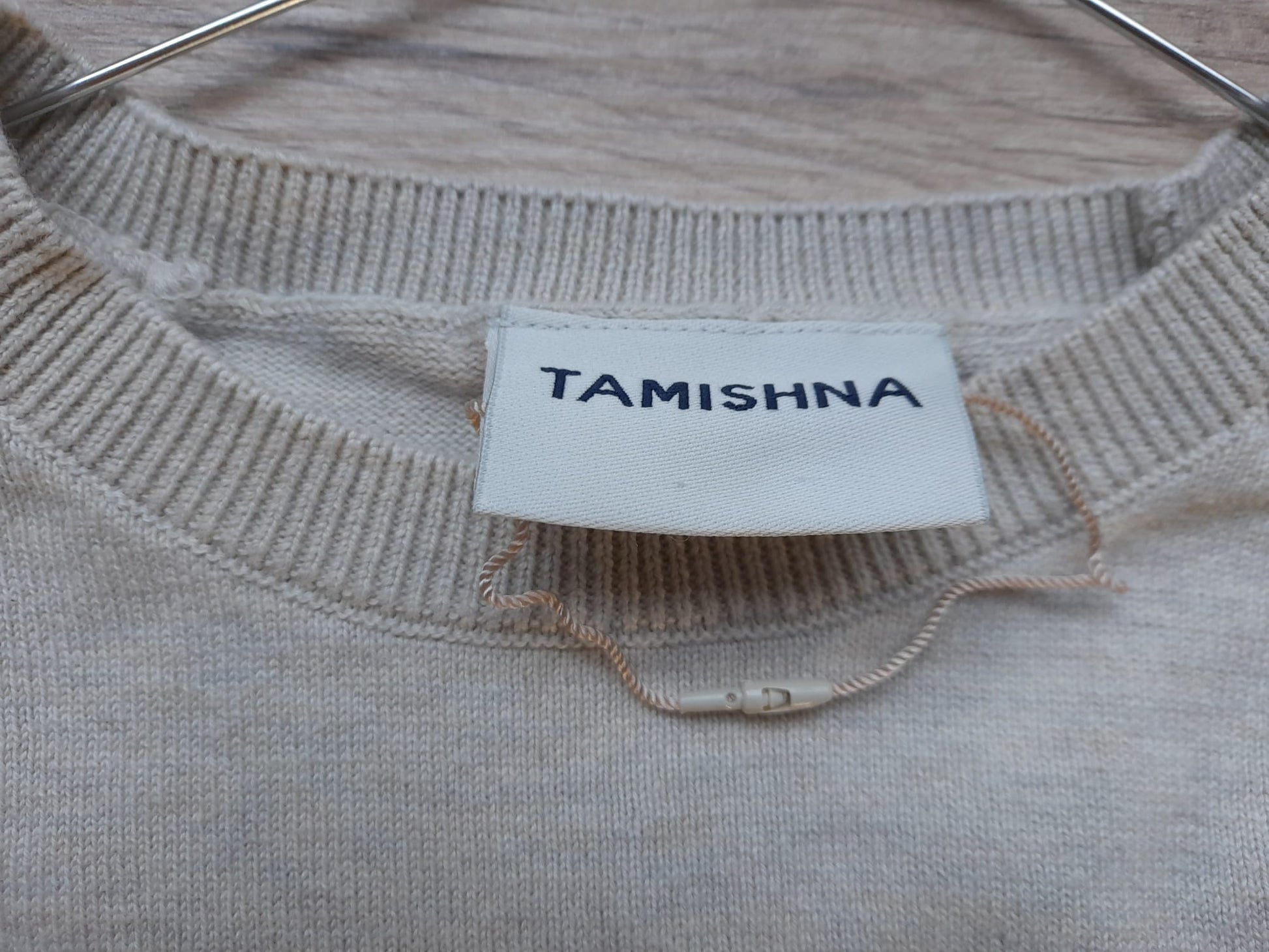 JERSEY BEIGE CUELLO REDONDO