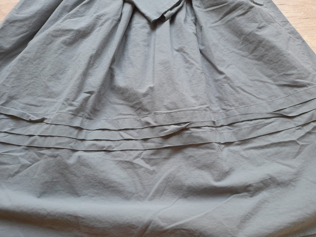 VESTIDO M/L  MIDI GRIS