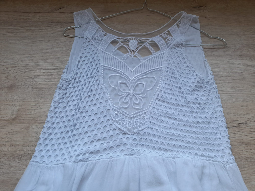 VESTIDO TIRANTES LARGO BLANCO