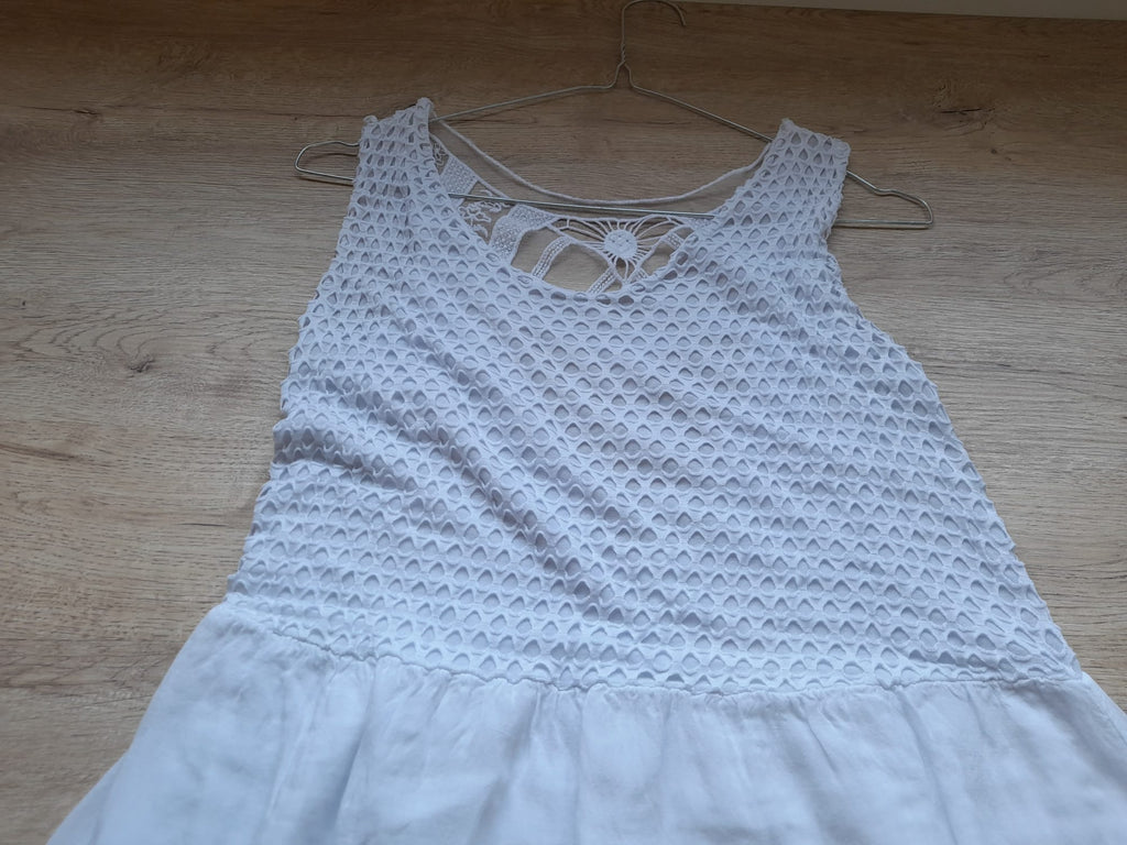 VESTIDO TIRANTES LARGO BLANCO