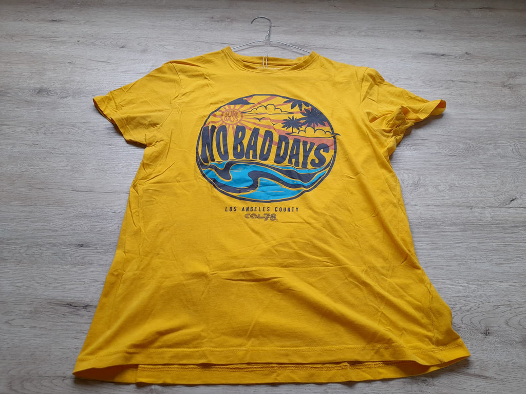 CAMISETA AMARILLA M/C CON LOGO